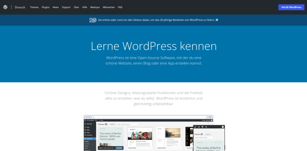 WordPress.org - Die Stärke des eigenes Hostings